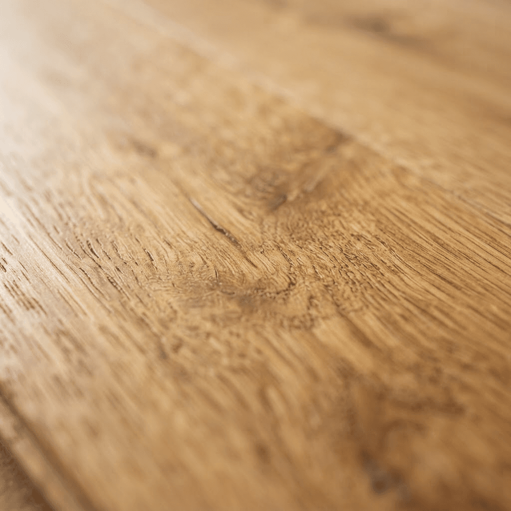 Warm stained hardwood floor