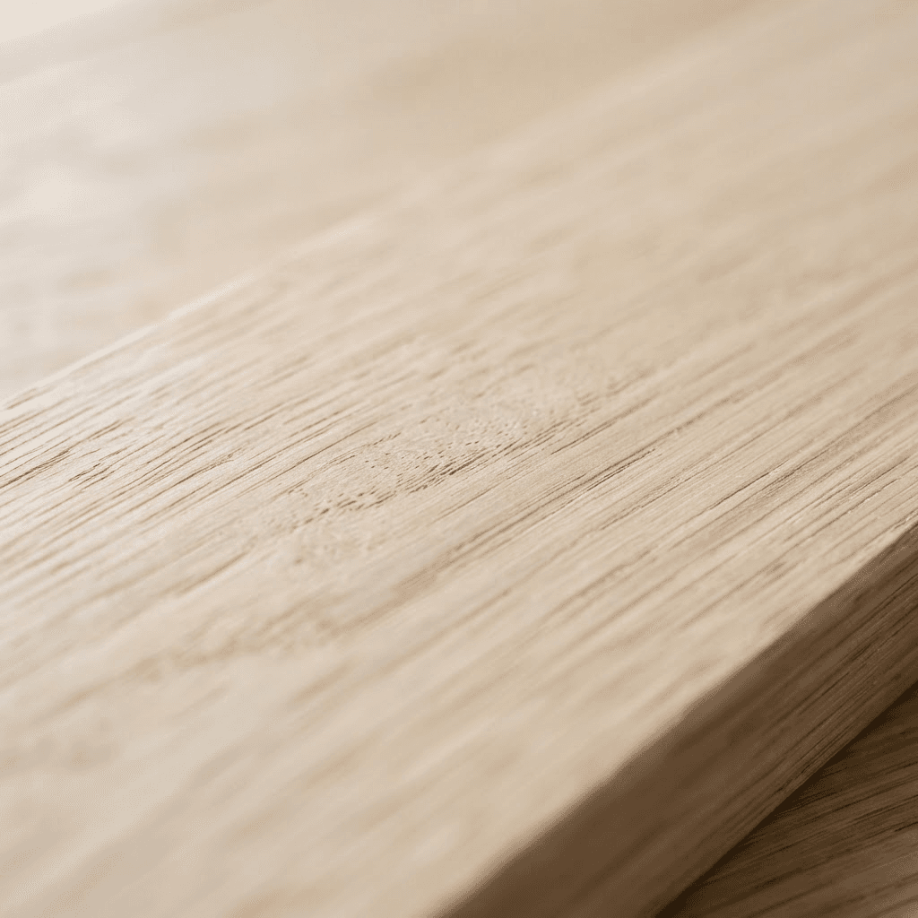Waterborne finish on hardwood floor